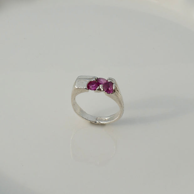 Pink signet ring